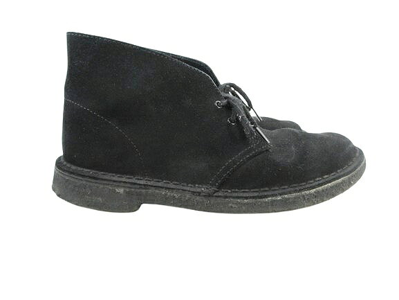 ブランド古着ベクトルプレミアム店の【中古】クラークス clarks デザート ブーツ スウェード 無地 サイズ24.5 黒 QQQ メンズ 【ベクトル 古着】 260330｜アングル2