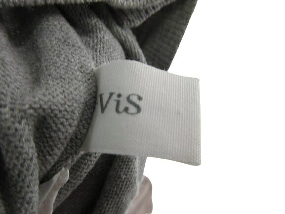 【中古】ビス ViS カーディガン ニット セーター 長袖 前開き 無地 グレー サイズL QQQ レディース 【ベクトル 古着】 260608 vectorpremium-19157622 ブランド古着ベクトルプレミアム店 サンプル画像3