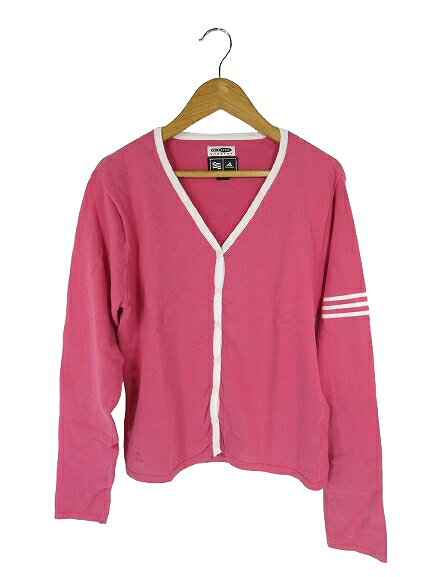 【中古】アディダス adidas カーディガン ニット セーター 長袖 ゴルフ スポーツ ウェア ワンポイント ロゴ ピンク Mサイズ QQQ レディース 【ベクトル 古着】 260706ブランドアディダス adidas表記サイズM実寸サイズ肩幅：37cm　身幅：43cm　着丈：53cm　袖丈：56cm　　素材綿/80％ ナイロン/17％ ポリウレタン/3％色ピンク ※色に関してはこの商品の出品者の主観で判断しておりますので、カタログや正規の言い回しとは異なる場合がございます。状態若干の使用感はございますが、目立った汚れやダメージもなく、比較的状態の良い商品です。商品のお問い合わせの回答を休止しております。＊各商品ページの商品詳細等をご確認の上ご購入ください。【中古】アディダス adidas カーディガン ニット セーター 長袖 ゴルフ スポーツ ウェア ワンポイント ロゴ ピンク Mサイズ QQQ レディース 【ベクトル 古着】 260706状態ランク　”AB”詳細については、下記および「状態ランクについて」ページをご覧ください。未使用・新品の商品ほぼ新品同様の商品使用感が少なく、かなり状態の良い商品使用感はあるが、傷や汚れの少ない商品使用感の他、傷や汚れが見られる商品かなり大きな傷みがある難あり商品※S〜CランクはUSED品となりますので、使用感をご理解の上でご入札下さい。状態ランクについてinformationブランドアディダス adidas表記サイズM実寸サイズ肩幅：37cm　身幅：43cm　着丈：53cm　袖丈：56cm　　素材綿/80％ ナイロン/17％ ポリウレタン/3％色ピンク ※色に関してはこの商品の出品者の主観で判断しておりますので、カタログや正規の言い回しとは異なる場合がございます。状態若干の使用感はございますが、目立った汚れやダメージもなく、比較的状態の良い商品です。商品のお問い合わせの回答を休止しております。＊各商品ページの商品詳細等をご確認の上ご購入ください。本商品は一点物です他サイトや店舗にて販売している商品です。多少のお時間差にて欠品になることもございます。予めご了承頂ますようお願い致します。ベクトル・サイズガイドはこちらこの商品と同じブランドの商品を見る