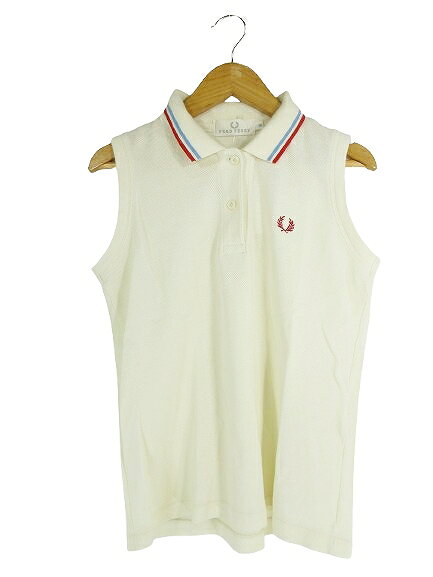 【中古】フレッドペリー FRED PERRY ポロシャツ ノースリーブ ロゴ サイズ M 白 QQQ レディース 【ベクトル 古着】 260719ブランドフレッドペリー FRED PERRY表記サイズM実寸サイズ身幅：40cm　着丈：53cm　　素材本体 綿/100% アームホール 綿/95% ポリウレタン/5%色白 ※色に関してはこの商品の出品者の主観で判断しておりますので、カタログや正規の言い回しとは異なる場合がございます。状態若干の使用感はございますが、目立った汚れやダメージもなく、比較的状態の良い商品です。商品のお問い合わせの回答を休止しております。＊各商品ページの商品詳細等をご確認の上ご購入ください。【中古】フレッドペリー FRED PERRY ポロシャツ ノースリーブ ロゴ サイズ M 白 QQQ レディース 【ベクトル 古着】 260719状態ランク　”AB”詳細については、下記および「状態ランクについて」ページをご覧ください。未使用・新品の商品ほぼ新品同様の商品使用感が少なく、かなり状態の良い商品使用感はあるが、傷や汚れの少ない商品使用感の他、傷や汚れが見られる商品かなり大きな傷みがある難あり商品※S〜CランクはUSED品となりますので、使用感をご理解の上でご入札下さい。状態ランクについてinformationブランドフレッドペリー FRED PERRY表記サイズM実寸サイズ身幅：40cm　着丈：53cm　　素材本体 綿/100% アームホール 綿/95% ポリウレタン/5%色白 ※色に関してはこの商品の出品者の主観で判断しておりますので、カタログや正規の言い回しとは異なる場合がございます。状態若干の使用感はございますが、目立った汚れやダメージもなく、比較的状態の良い商品です。商品のお問い合わせの回答を休止しております。＊各商品ページの商品詳細等をご確認の上ご購入ください。本商品は一点物です他サイトや店舗にて販売している商品です。多少のお時間差にて欠品になることもございます。予めご了承頂ますようお願い致します。ベクトル・サイズガイドはこちらこの商品と同じブランドの商品を見る