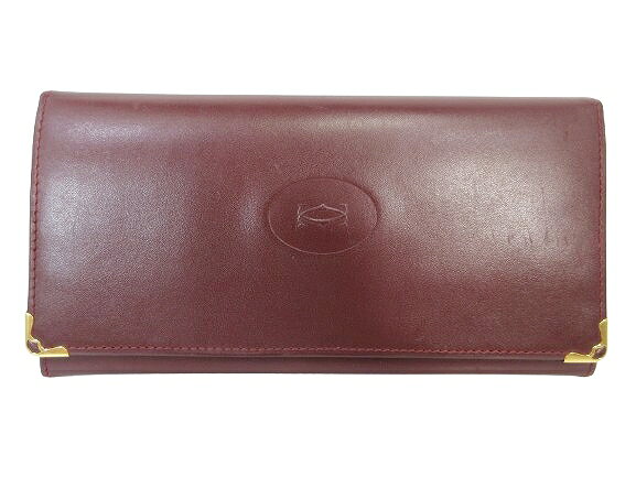 【中古】カルティエ Cartier マストライン 長財布 財布 サイフ 小銭入れ コインケ...