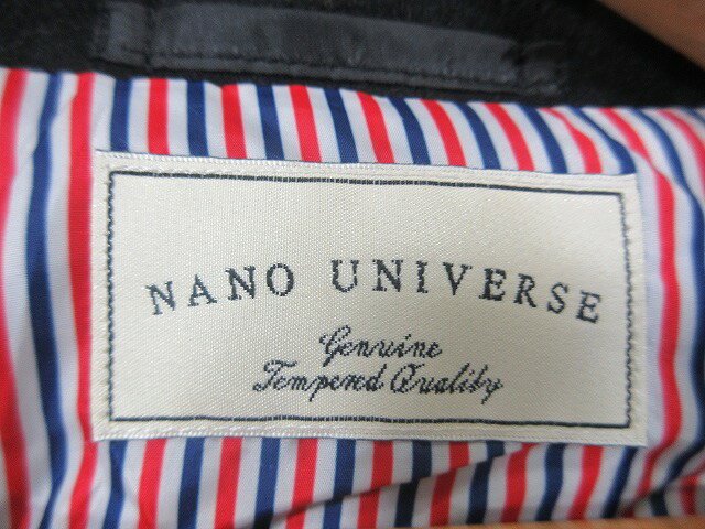 【中古】ナノユニバース nano universe ウール混 チェスターコート 無地 ロング 裏地 キルティング サイズL 黒 QQQ レディース 【ベクトル 古着】 260904 vectorpremium-19397062 ブランド古着ベクトルプレミアム店 サンプル画像3