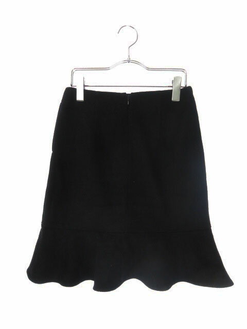 【中古】ビームス BEAMS B:MING LIFE STORE スカート トランペット フレア ひざ丈 ウール混 S 黒 ブラック /ah レディース 【ベクトル 古着】 180210 ブランド古着ベクトルプレミアム店