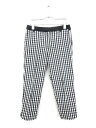 【中古】ブロードゥリー&コー Broderie&Co ナノユニバース パンツ カプリ 七分丈 ギンガムチェック 36 黒 ブラック /ry レディース 【ベクトル 古着】 180216 ブランド古着ベクトルプレミアム店
