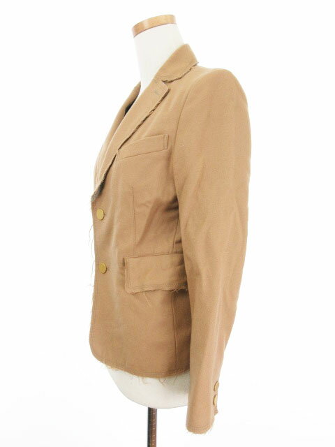 【中古】マカフィー MACPHEE トゥモローランド ジャケット テーラード シングル 背抜き ウール 38 茶 ブラウン /mi レディース 【ベクトル 古着】 180222 ブランド古着ベクトルプレミアム店