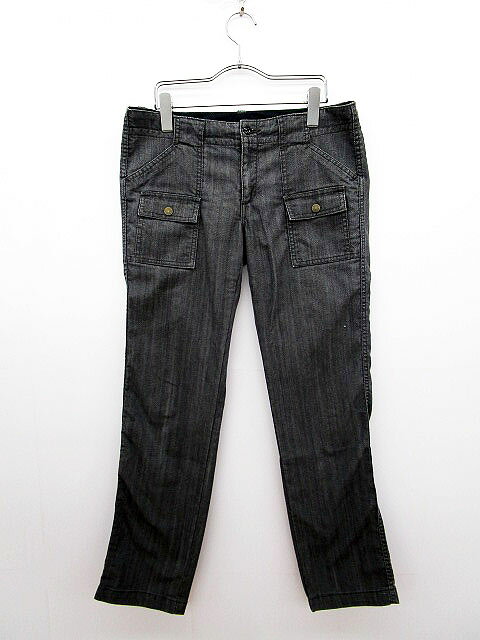 【中古】パンツ クロップド M 黒 ブラック レディース 【ベクトル 古着】 170413 ブランド古着ベクトルプレミアム店