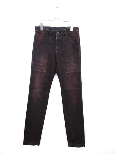 【中古】スリヴァー Sriver パンツ デニム ジーンズ ウォッシュ加工 スリム ボタンフライ 1 茶 ブラウン メンズ 【ベクトル 古着】 171017 ブランド古着ベクトルプレミアム店 【中古】スリヴァー Sriver パンツ デニム ジーンズ ウォッシュ加工 スリム ボタンフライ 1 茶 ブラウン メンズ 【ベクトル 古着】 171017 ブランド古着ベクトルプレミアム店
