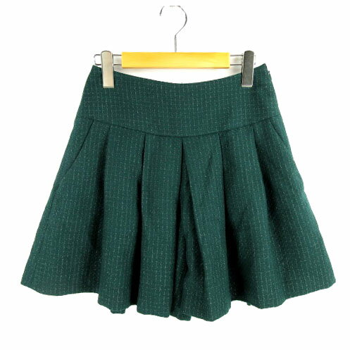 【中古】クチュールブローチ Couture brooch ショートパンツ 総裏地 ラメ 緑 36 キュロット レディース 【ベクトル 古着】 180802 ベクトル店