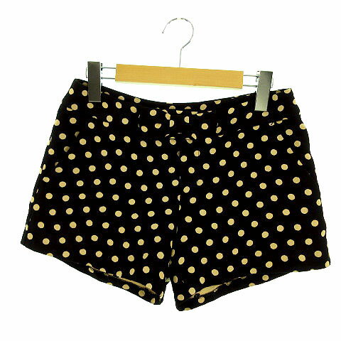 【中古】ジルスチュアート JILL STUART パンツ ショートパンツ リボン ドット ブラック 黒 ベージュ S レディース 【ベクトル 古着】 190109 ブランド古着ベクトルプレミアム店
