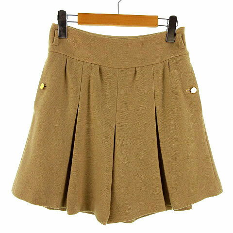 Wool - 【中古】ナノユニバース nano universe パンツ キュロット ウール混 日本製 総裏地 ベージュ S レディース 【ベクトル 古着】 190121 ブランド古着ベクトルプレミアム店