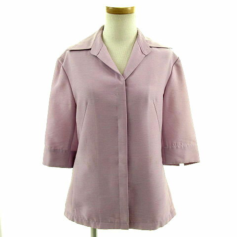 【中古】 ef-de セットアップ フォーマル ジャケット 五分袖 ワンピース ノースリーブ ラベンダー 9 【ベクトル 古着】 190506
