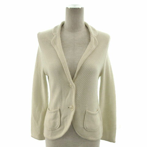 Other Jackets Jumpers - 【中古】コムサイズム COMME CA ISM ジャケット ニット テーラードカラーアイボリー F レディース 【ベクトル 古着】 230628