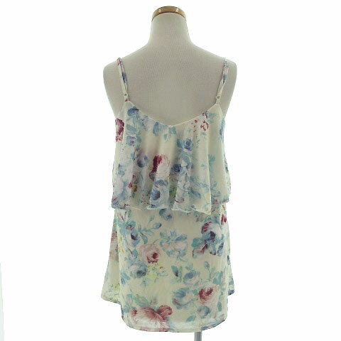 【中古】リエンダ rienda チュニック キャミソール 花柄 ベージュ系 S レディース 【ベクトル 古着】 190708 ベクトルプレミアム店