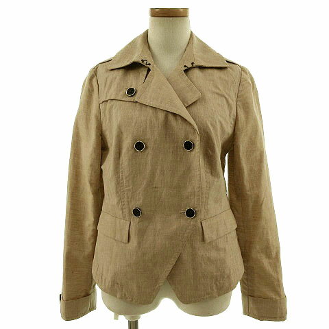 【中古】バナナリパブリック BANANA REPUBLIC ジャケット トレンチ風 コーティング加工 リネン混 ベージュ XS レディース 【ベクトル 古着】 190801 ベクトルプレミアム店ブランドバナナリパブリック BANANA REPUBLIC表記サイズXS実寸サイズ肩幅：35.5cm　身幅：41cm　袖丈：54cm　着丈：49cm　　素材表地 麻57% 綿43%色ベージュ仕様ジャケット ダブル フロントボタン留め状態折りシワはありますが、商品は使用感の少ない綺麗な商品です。商品のお問い合わせの回答を休止しております。＊各商品ページの商品詳細等をご確認の上ご購入ください。【中古】バナナリパブリック BANANA REPUBLIC ジャケット トレンチ風 コーティング加工 リネン混 ベージュ XS レディース 【ベクトル 古着】 190801 ベクトルプレミアム店状態ランク　”A”詳細については、下記および「状態ランクについて」ページをご覧ください。未使用・新品の商品ほぼ新品同様の商品使用感が少なく、かなり状態の良い商品使用感はあるが、傷や汚れの少ない商品使用感の他、傷や汚れが見られる商品かなり大きな傷みがある難あり商品※S〜CランクはUSED品となりますので、使用感をご理解の上でご入札下さい。状態ランクについてinformationブランドバナナリパブリック BANANA REPUBLIC表記サイズXS実寸サイズ肩幅：35.5cm　身幅：41cm　袖丈：54cm　着丈：49cm　　素材表地 麻57% 綿43%色ベージュ仕様ジャケット ダブル フロントボタン留め状態折りシワはありますが、商品は使用感の少ない綺麗な商品です。商品のお問い合わせの回答を休止しております。＊各商品ページの商品詳細等をご確認の上ご購入ください。本商品は一点物です他サイトや店舗にて販売している商品です。多少のお時間差にて欠品になることもございます。予めご了承頂ますようお願い致します。ベクトル・サイズガイドはこちらこの商品と同じブランドの商品を見る