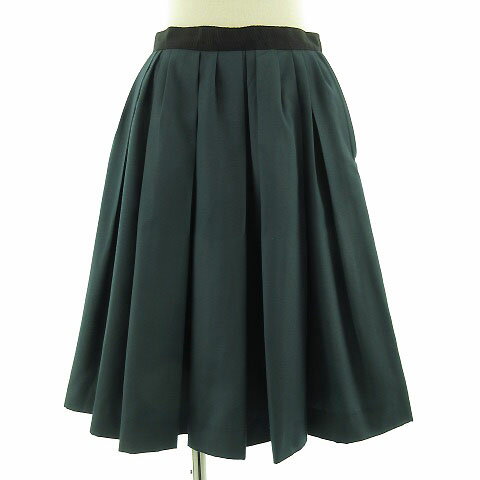 【中古】アイボリーコート ivory court スカート ミディ丈 フレアー グリーン 緑 38 レディース 【ベクトル 古着】 190925 ベクトルプレミ...