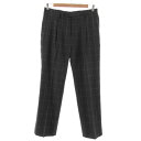【中古】23区SPORTS オンワード樫山 パンツ スラックス ウール 格子柄 グレー 92 メンズ 【ベクトル 古着】 211220