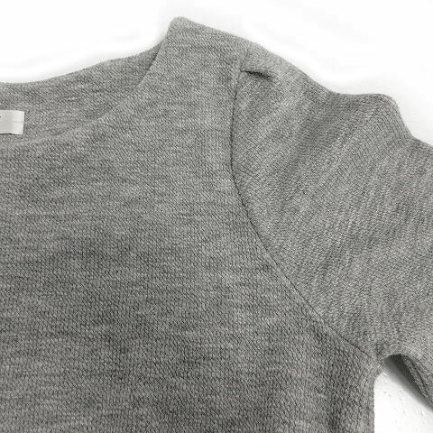 【中古】オフオン ofuon ワンピース 長袖 ミディ丈 ファー グレー 38 レディース 【ベクトル 古着】 200217 ベクトルプレミアム店