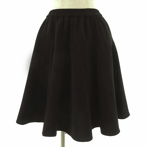 【中古】ペイトンプレイス PEYTON PLACE スカート ひざ丈 フレアー ブラック 黒 M レディース 【ベクトル 古着】 200318 ベクトルプレミアム店