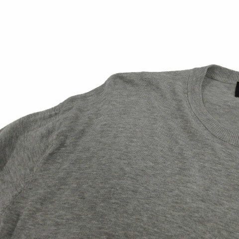 【中古】アイボリーコート ivory court ワンピース 五分袖 ひざ丈 コットン グレー レディース 【ベクトル 古着】 200323 ベクトルプレミアム店