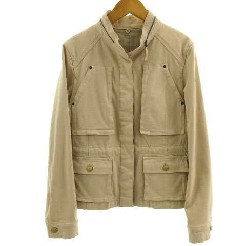 乐天商城 - 【中古】エムケー ミッシェルクラン MK MICHEL KLEIN ジャケット フィールドジャケット ライナー付 コットン混 ベージュ 38 レディース 【ベクトル 古着】 230828