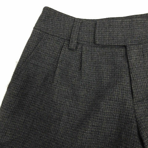 【中古】ミスジェイ MISS J パンツ ショートパンツ ツイード タック入り ウール混 グレー 38 レディース 【ベクトル 古着】 200517 ベクトルプレミアム店