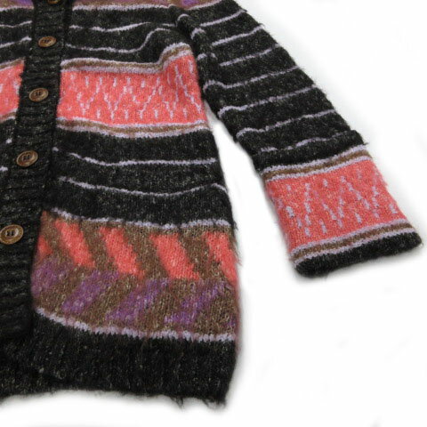 【中古】バナーバレット Banner Barrett ジャケット ニット 長袖 もこもこ 総柄 マルチカラー 38 レディース 【ベクトル 古着】 200623 ベクトルプレミアム店