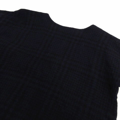 【中古】ジャーナルスタンダード レリューム JOURNAL STANDARD relume The Female ニット 長袖 ウール 総柄 ネイビー 紺 ブラック 黒 F レディース 【ベクトル 古着】 210910 3