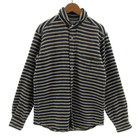 【中古】デイリーテイスト DAILY TASTE by Reason シャツ 丸襟 長袖 コットン ボー...