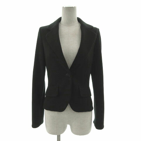 【中古】プロポーション ボディドレッシング PROPORTION BODY DRESSING ジャケット アウター テーラード ブラック 黒 2 レディース 【ベクトル 古着】 210820