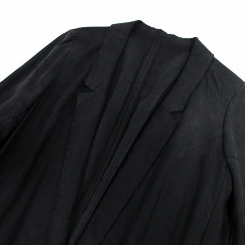 【中古】シップス SHIPS ジャケット テーラードカラー シングル 1B 日本製 薄手 ネイビー 系 紺系 レディース 【ベクトル 古着】 211020