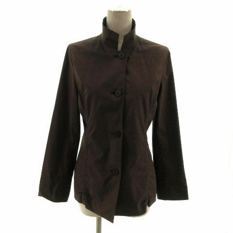 【中古】エヴェックス バイ クリツィア EVEX by KRIZIA ジャケット テーラードカラー 3B ブラウン 茶 40 レディース 【ベクトル 古着】 211022