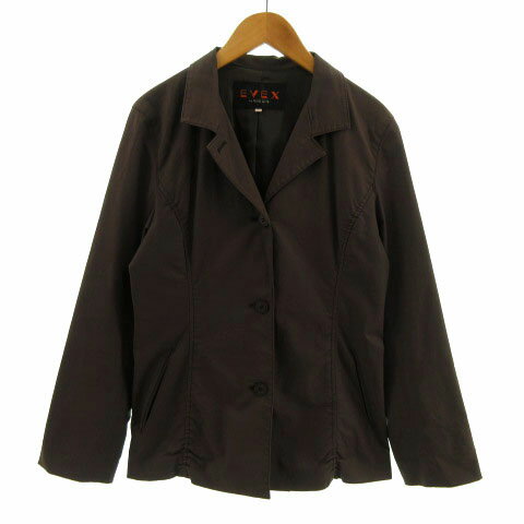 【中古】エヴェックス バイ クリツィア EVEX by KRIZIA ジャケット テーラードカラー 3B ブラウン 茶 40 レディース 【ベクトル 古着】 211022