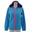 【中古】ルコックスポルティフ le coq sportif GOLF ジャケット ソフトシェルジャケット フーディー ジップアップ 裏地メッシュ ブルー系 青系...