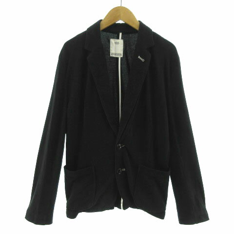 【中古】アズールバイマウジー AZUL by moussy ジャケット テーラードカラー シングル 2B コットン 薄手 ブラック 黒 S メンズ 【ベクトル 古着】 220614 【中古】アズールバイマウジー AZUL by moussy ジャケット テーラードカラー シングル 2B コットン 薄手 ブラック 黒 S メンズ 【ベクトル 古着】 220614