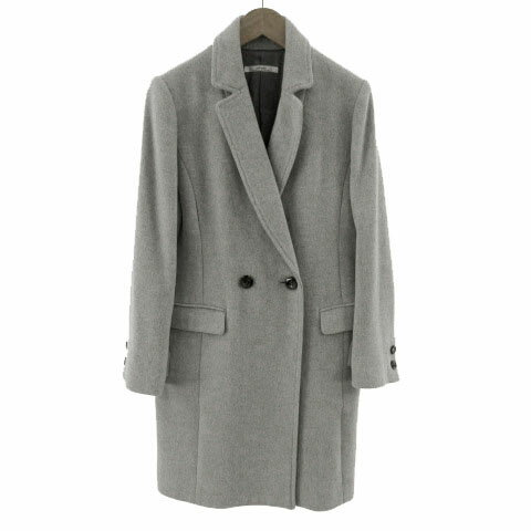【中古】ジャーナルスタンダード レリューム JOURNAL STANDARD relume コート チェスターコート ダブル ウール混 グレー S レディース 【ベクトル 古着】 211228 【中古】ジャーナルスタンダード レリューム JOURNAL STANDARD relume コート チェスターコート ダブル ウール混 グレー S レディース 【ベクトル 古着】 211228