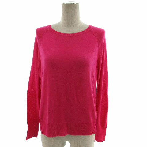 其它 - 【中古】ザラ ZARA ニット 長袖 サイドスリット シンプル ピンク S レディース 【ベクトル 古着】 220126