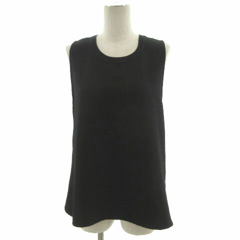 【中古】ザラ トラファルック ZARA Trafaluc カットソー ノースリーブ 立体模様 背中穴あき ブラック 黒 M レディース 【ベクトル 古着】 220216 【中古】ザラ トラファルック ZARA Trafaluc カットソー ノースリーブ 立体模様 背中穴あき ブラック 黒 M レディース 【ベクトル 古着】 220216