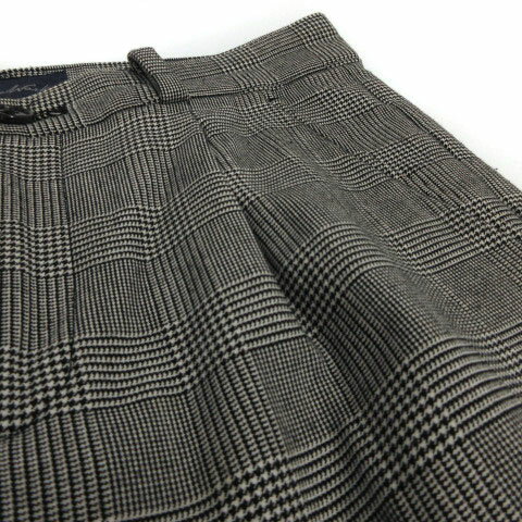 【中古】フレームワーク Framework パンツ スリム グレンチェック ブラック 黒 ホワイト 白 34 レディース 【ベクトル 古着】 220517