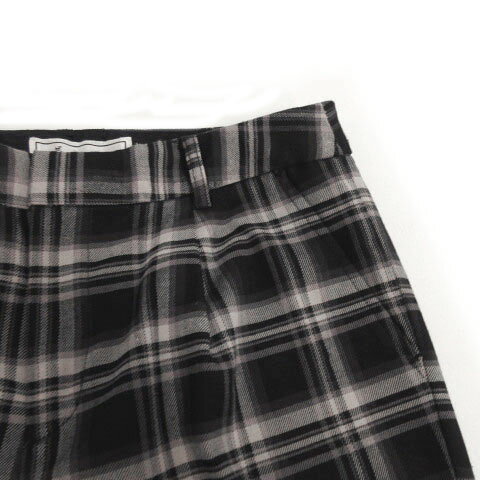 【中古】ロペピクニック ROPE Picnic パンツ スリム チェック ブラック 黒 グレー パープル 紫 36 レディース 【ベクトル 古着】 220720 vectorpremium-16947371 ブランド古着ベクトルプレミアム店 サンプル画像2
