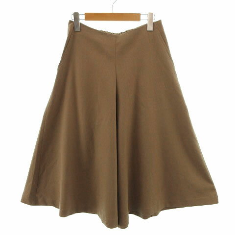 Other - 【中古】ピュアルセシン pual ce cin パンツ ガウチョパンツ スカンツ ウエストゴム ブラウン系 ベージュブラウン レディース 【ベクトル 古着】 220924