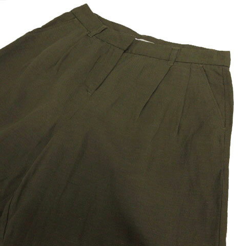 【中古】グローバルワーク GLOBAL WORK パンツ ハーフパンツ リネン混 シンプル カーキ S レディース 【ベクトル 古着】 221009 vectorpremium-17057821 ブランド古着ベクトルプレミアム店 サンプル画像2