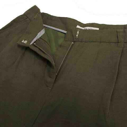 【中古】グローバルワーク GLOBAL WORK パンツ ハーフパンツ リネン混 シンプル カーキ S レディース 【ベクトル 古着】 221009 vectorpremium-17057821 ブランド古着ベクトルプレミアム店 サンプル画像3