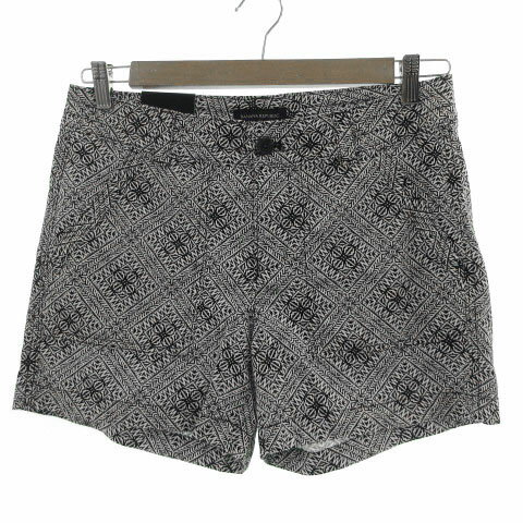 【中古】未使用品 バナナリパブリック BANANA REPUBLIC パンツ ショートパンツ コットン 総柄 ブラック 黒 ホワイト 白 6 レディース 【ベクトル 古着】 221009 【中古】未使用品 バナナリパブリック BANANA REPUBLIC パンツ ショートパンツ コットン 総柄 ブラック 黒 ホワイト 白 6 レディース 【ベクトル 古着】 221009