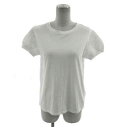 【中古】ザラ ZARA カットソー 半袖 ニット切替え コットン ホワイト 白 S レディース 【ベクトル 古着】 230825(4)