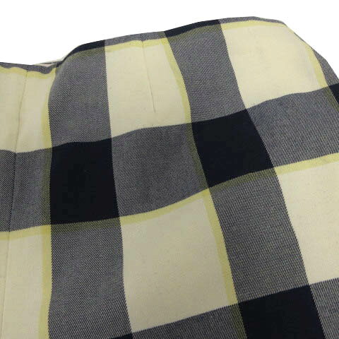 【中古】ミラオーウェン Mila Owen パンツ ショートパンツ ハイウエスト コットン混 ストレッチ ギンガムチェック アイボリー ネイビー 紺 イエロー 黄色 1 レディース 【ベクトル 古着】 230324 vectorpremium-17361285 ブランド古着ベクトルプレミアム店 サンプル画像3