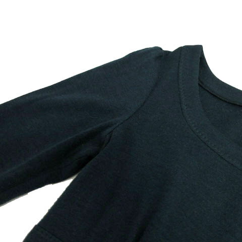 【中古】ブリジット BRIGITTE ワンピース 長袖 ミディ丈 ウール混 日本製 ブルー系 青緑 7 レディース 【ベクトル 古着】 230513