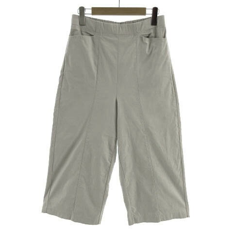 Rakuten - 【中古】ドゥクラッセ DoCLASSE パンツ ワイドパンツ ウエストゴム ストレッチ センタープレス グレー系 11 レディース 【ベクトル 古着】 230628