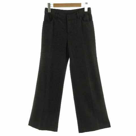 Rakuten - 【中古】ケーティー キヨコ タカセ K.T KIYOKO TAKASE パンツ 裾フレア 起毛 日本製 ウール混 グレー 5 レディース 【ベクトル 古着】 230815