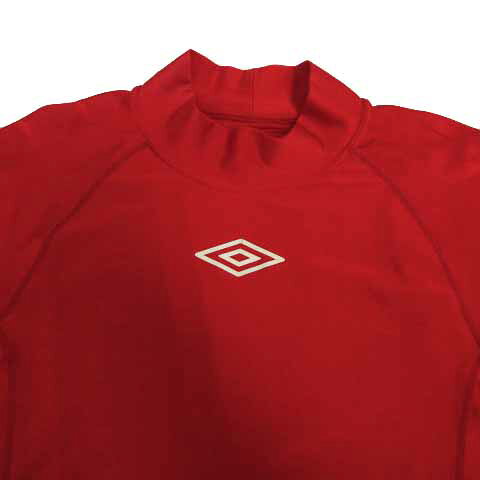 ブランド古着ベクトルプレミアム店の【中古】アンブロ UMBRO アンダーウエア インナーウェア イネック ロゴプリント レッド 赤 ホワイト 白 L メンズ 【ベクトル 古着】 230818｜アングル2