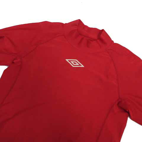 ブランド古着ベクトルプレミアム店の【中古】アンブロ UMBRO アンダーウエア インナーウェア イネック ロゴプリント レッド 赤 ホワイト 白 L メンズ 【ベクトル 古着】 230818｜アングル3